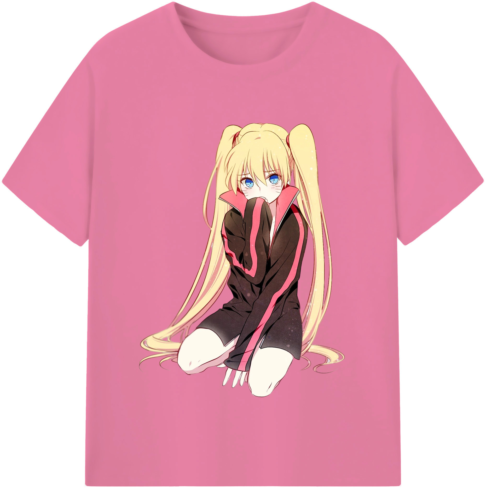（画像用） NARUTO -ナルト- うずまき ナルト Uzumaki Naruto 綿100％半袖Tシャツ（フロントプリント）